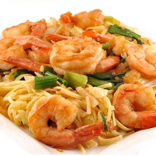 Singapore Noodles (Shrimps, Veggies)
